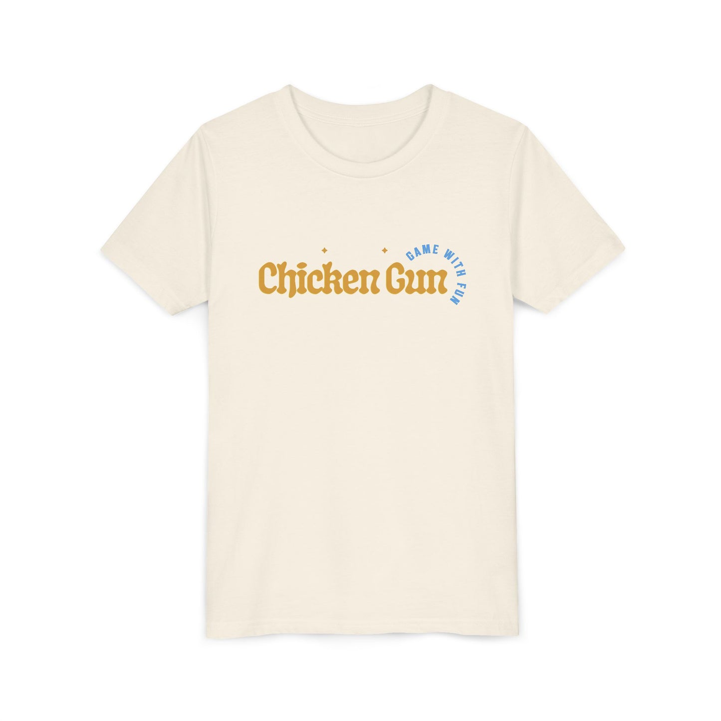 Youth Tee — Cute Chicken Gun Character Kids T-Shirt