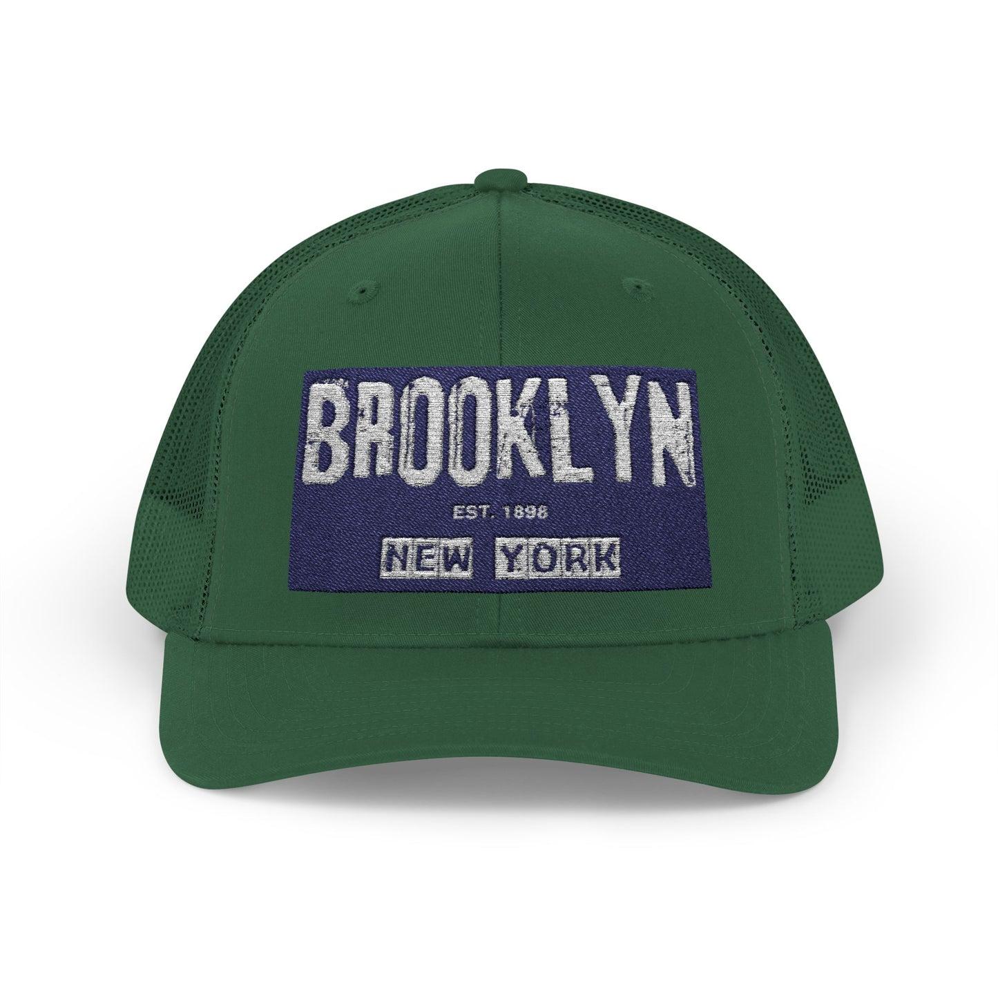 Brooklyn Trucker Cap – Vintage Sequin Patch Snapback